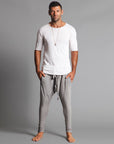 Male modeling Silver Lining colored pants
