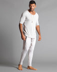 Male modeling White Stone colored pants