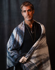 Man modeling Ray pattern nature wrap