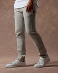 male modeling silver elemental pants