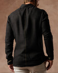 Aer Linen Shirt in Black Onyx — European Flax Linen shirt — look 2 │ One Golden Thread