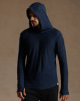 LONG SLEEVE HOODED TEE / GREY OMBRE (STORE ONLY)