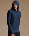 LONG SLEEVE HOODED TEE / GREY OMBRE (STORE ONLY)