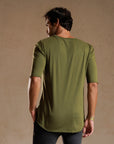 CREW NECK TREE SHIRT / VINTAGE MOSS