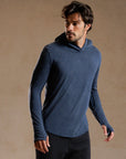 LONG SLEEVE HOODED TEE / GREY OMBRE (STORE ONLY)