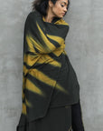 Woman modeling gold Light on Water pattern nature wrap