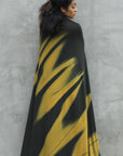 Woman modeling gold Light on Water pattern nature wrap