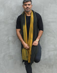 Man modeling gold Light on Water pattern nature wrap
