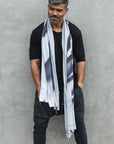 Man modeling white Light on Water pattern nature wrap