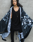 Woman modeling Benzova pattern nature wrap