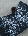 Woman modeling Benzova pattern nature wrap