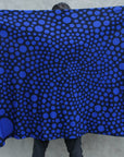man modeling blue fibonacci pattern nature wrap