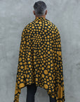 man modeling gold fibonacci pattern nature wrap
