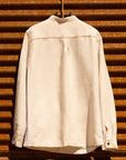 Details of the Shacket in White Stone