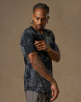 CREW NECK TREE SHIRT / DEEP OCEAN