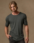 Crew Neck Tree Shirt in Urban Forest — TreeSilk tee │ One Golden Thread