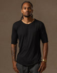 CREW NECK TREE SHIRT / BLACK ONYX