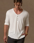 Tree Scoop Henley in Pure White — TreeSilk henley — look 4 │ One Golden Thread