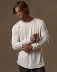 LONG SLEEVE CREW SHIRT / WHITE