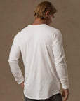 LONG SLEEVE CREW SHIRT / WHITE