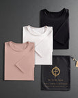 PACK - CREW TREE SHIRT / WHITE STONE | HIMALAYAN SALT | BLACK