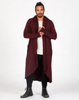 Male modeling red kairos duster