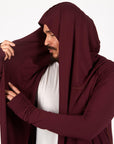Male modeling red kairos duster