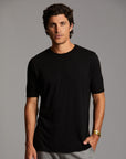 Man modeling Elemental shirt in black