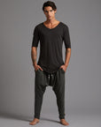 Male modeling Urban Forest green colored pants