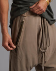 Male modeling Shroom colored pants
