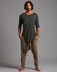 Male modeling Shroom colored pants