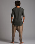 Male modeling Shroom colored pants