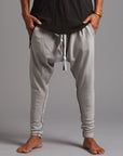 Male modeling Silver Lining colored pants