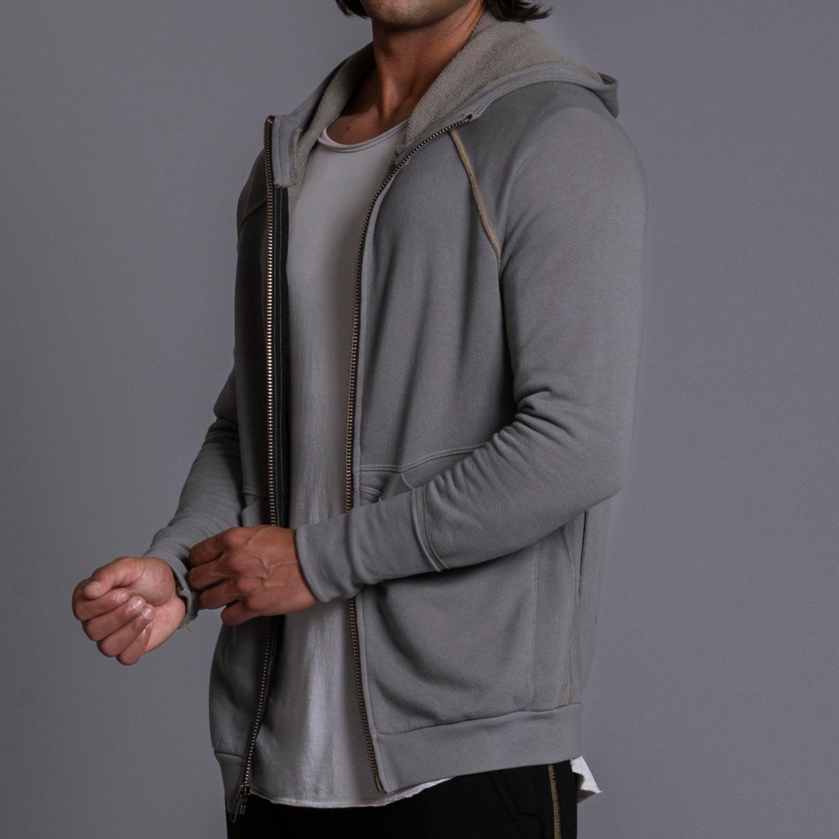 【関税&送料込】Golden Cotton Sweatshirt ZIP TREE HOODIE – One Golden Thread
