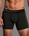 male modeling urban forest unders