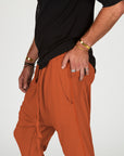 Male modeling Sedona colored pants