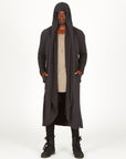 male modeling long sleeve duster