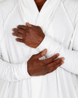 Male modeling white kairos duster