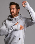 PULLOVER PLUSH HOODIE / BLUE CLAY