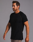 Male modeling black ultimate tee shirt