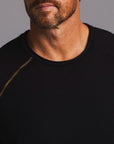 Male modeling black ultimate tee shirt
