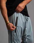 Male modeling Agave colored pants