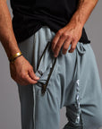 Male modeling Agave colored pants