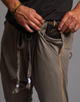 Male modeling Shroom colored pants