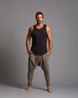 Male modeling Shroom colored pants