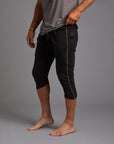 Male modeling Slate gray yogo mid shorts