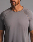 Male modeling tan ultimate tee shirt