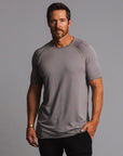 Male modeling tan ultimate tee shirt