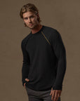 LONG SLEEVE RAGLAN / BLACK ONYX