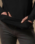 LONG SLEEVE RAGLAN / BLACK ONYX